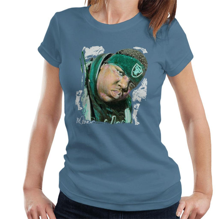 Sidney Maurer Original Portrait Of Notorious BIG Womens T-Shirt - Womens T-Shirt