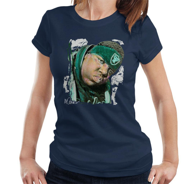 Sidney Maurer Original Portrait Of Notorious BIG Womens T-Shirt - Womens T-Shirt