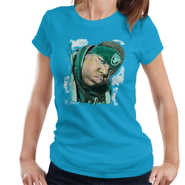 Sidney Maurer Original Portrait Of Notorious BIG Womens T-Shirt - Womens T-Shirt
