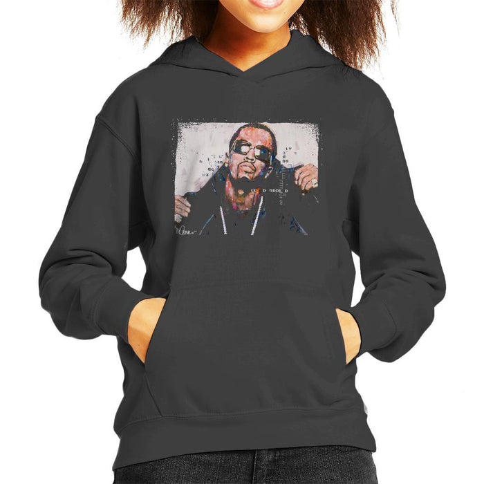 Sidney Maurer Original Portrait Of P Diddy Kids Hooded Sweatshirt - Kids Boys Hooded Sweatshirt
