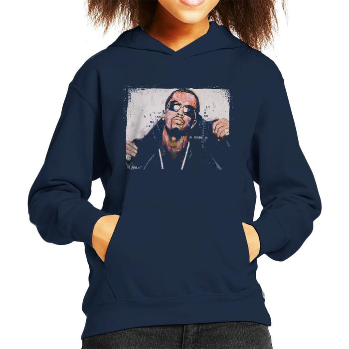 Sidney Maurer Original Portrait Of P Diddy Kids Hooded Sweatshirt - Kids Boys Hooded Sweatshirt