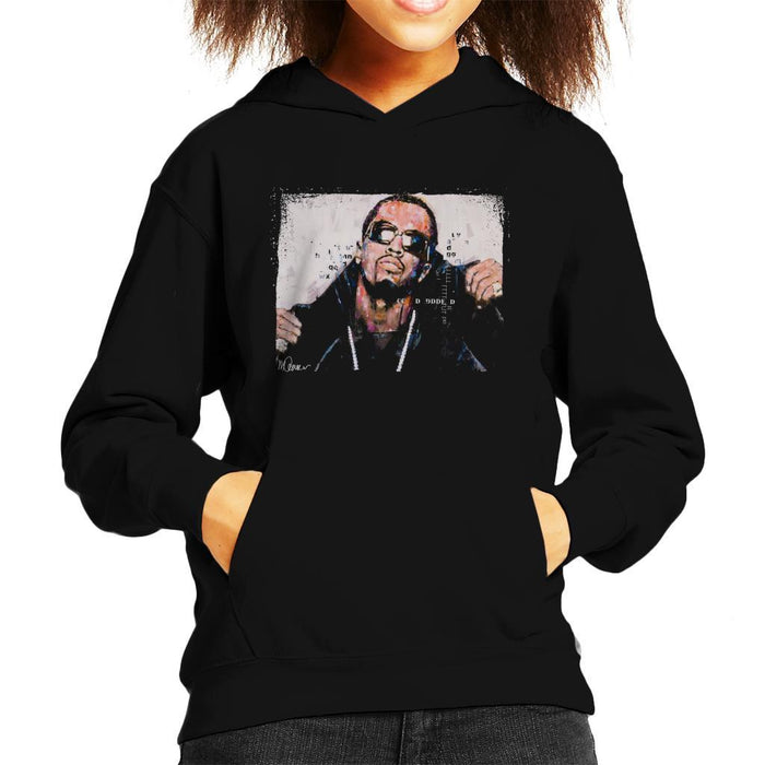 Sidney Maurer Original Portrait Of P Diddy Kids Hooded Sweatshirt - Kids Boys Hooded Sweatshirt