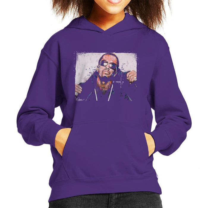Sidney Maurer Original Portrait Of P Diddy Kids Hooded Sweatshirt - Kids Boys Hooded Sweatshirt
