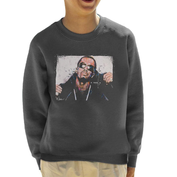 Sidney Maurer Original Portrait Of P Diddy Kids Sweatshirt - Kids Boys Sweatshirt