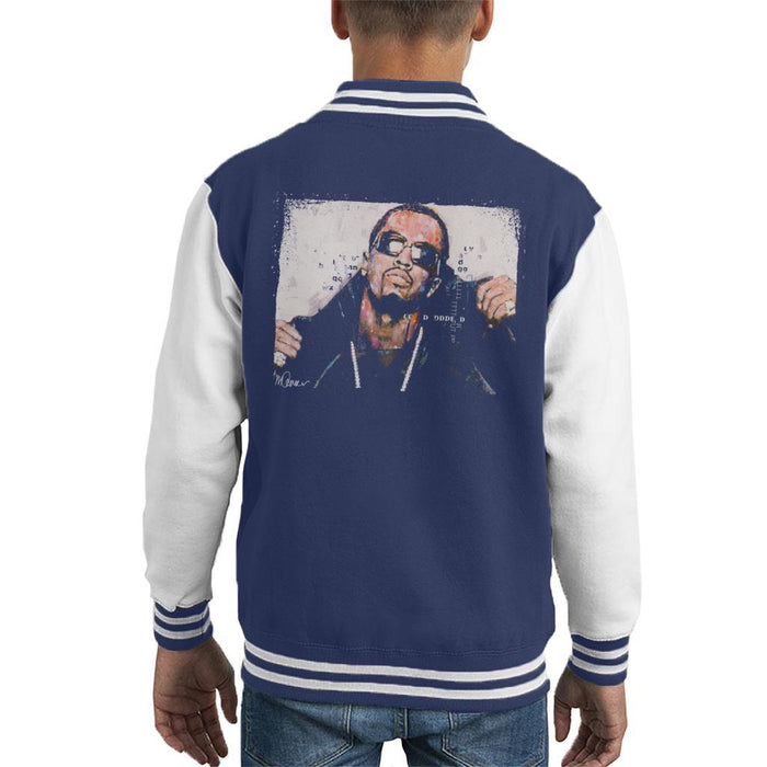 Sidney Maurer Original Portrait Of P Diddy Kids Varsity Jacket - Kids Boys Varsity Jacket