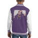 Sidney Maurer Original Portrait Of P Diddy Kids Varsity Jacket - X-Small (3-4 yrs) / Purple/White - Kids Boys Varsity Jacket
