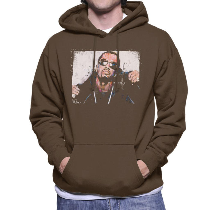 Sidney Maurer Original Portrait Of P Diddy Mens Hooded Sweatshirt - Mens Hooded Sweatshirt