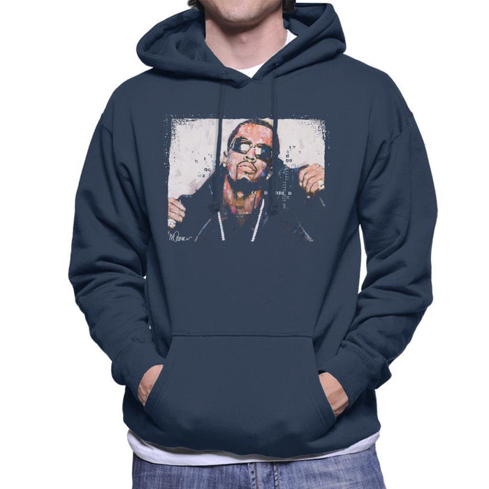 Sidney Maurer Original Portrait Of P Diddy Mens Hooded Sweatshirt - Mens Hooded Sweatshirt
