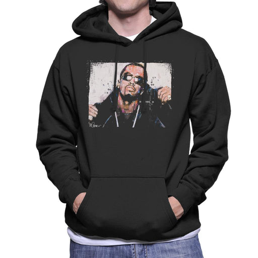 Sidney Maurer Original Portrait Of P Diddy Mens Hooded Sweatshirt - Mens Hooded Sweatshirt