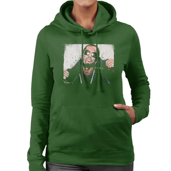 Sidney Maurer Original Portrait Of P Diddy Womens Hooded Sweatshirt - Womens Hooded Sweatshirt