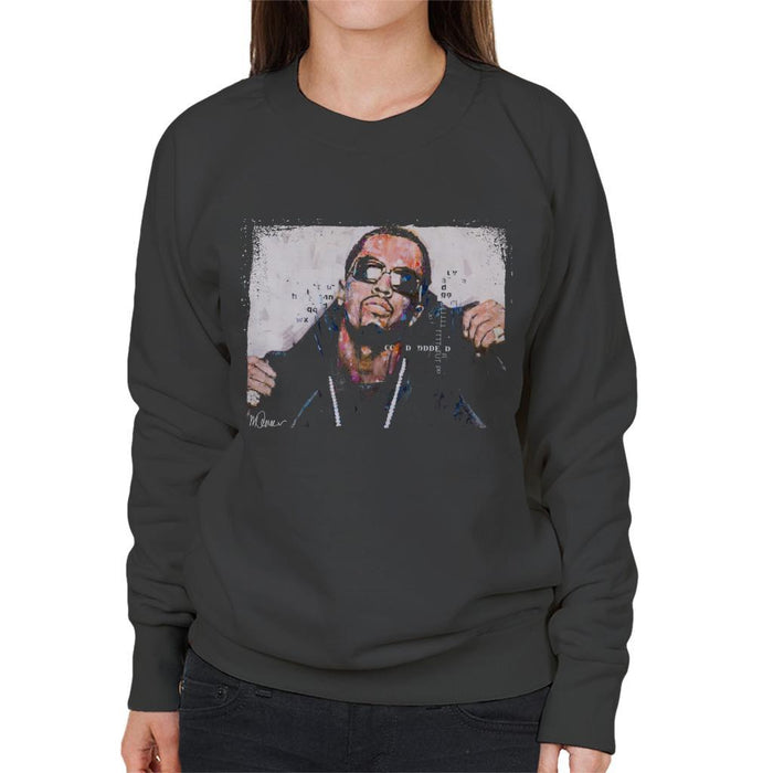 Sidney Maurer Original Portrait Of P Diddy Womens Sweatshirt - Womens Sweatshirt