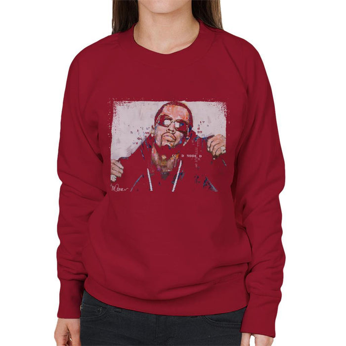 Sidney Maurer Original Portrait Of P Diddy Womens Sweatshirt - Womens Sweatshirt