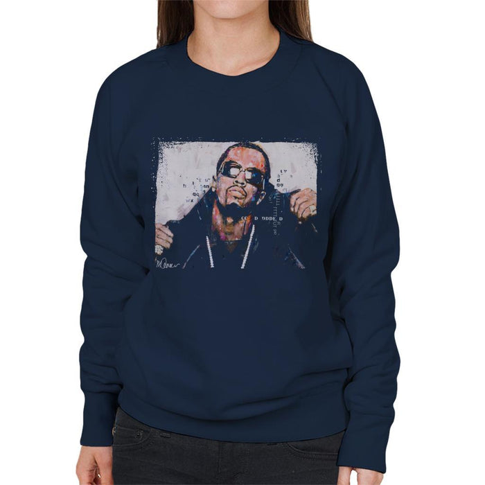 Sidney Maurer Original Portrait Of P Diddy Womens Sweatshirt - Womens Sweatshirt