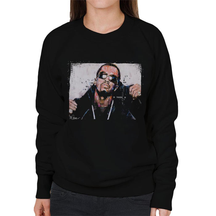 Sidney Maurer Original Portrait Of P Diddy Womens Sweatshirt - Womens Sweatshirt