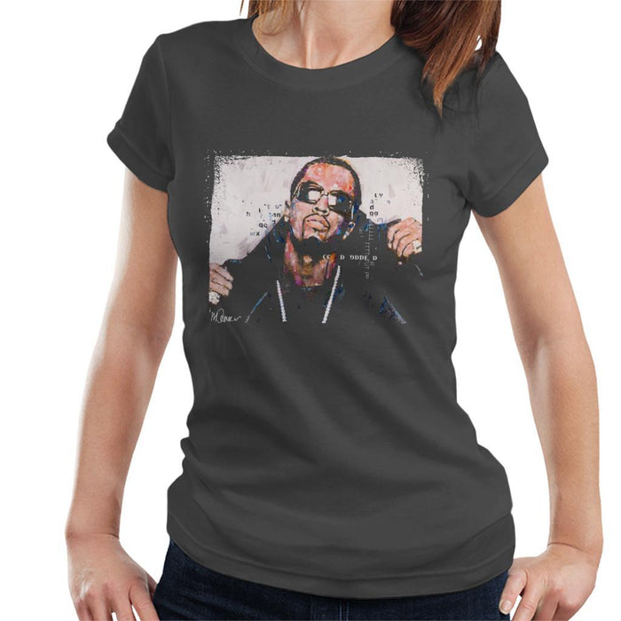 Sidney Maurer Original Portrait Of P Diddy Womens T-Shirt - Womens T-Shirt