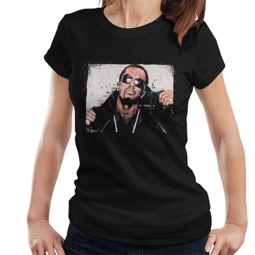 Sidney Maurer Original Portrait Of P Diddy Womens T-Shirt - Womens T-Shirt