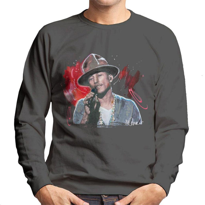 Sidney Maurer Original Portrait Of Pharrel Williams Live Mens Sweatshirt - Mens Sweatshirt