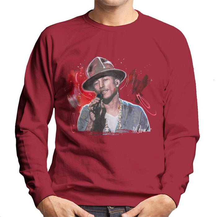 Sidney Maurer Original Portrait Of Pharrel Williams Live Mens Sweatshirt - Mens Sweatshirt
