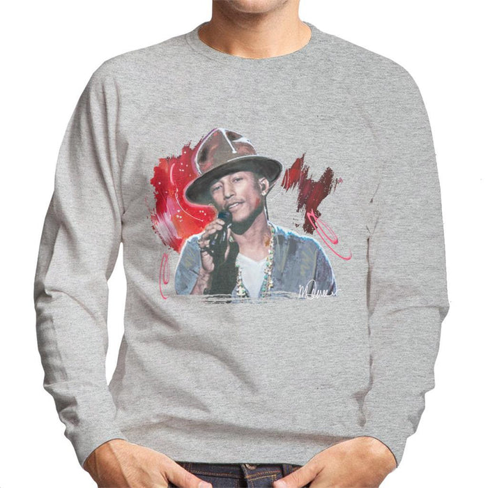 Sidney Maurer Original Portrait Of Pharrel Williams Live Mens Sweatshirt - Mens Sweatshirt