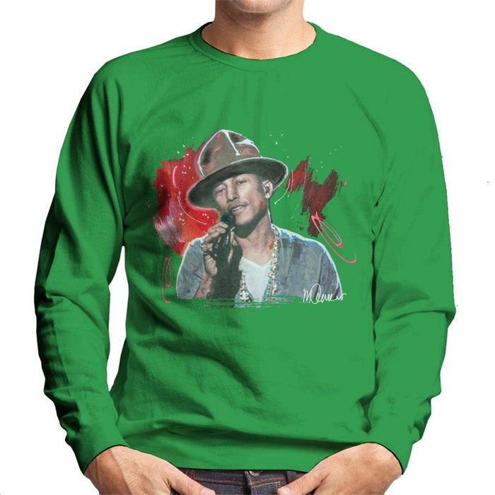 Sidney Maurer Original Portrait Of Pharrel Williams Live Mens Sweatshirt - Mens Sweatshirt
