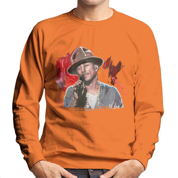 Sidney Maurer Original Portrait Of Pharrel Williams Live Mens Sweatshirt - Mens Sweatshirt