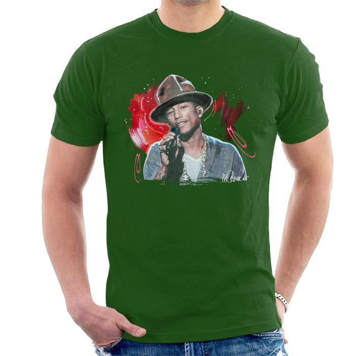Sidney Maurer Original Portrait Of Pharrel Williams Live Mens T-Shirt - Mens T-Shirt
