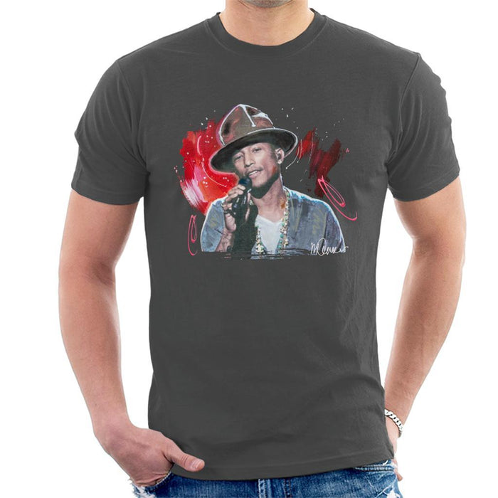 Sidney Maurer Original Portrait Of Pharrel Williams Live Mens T-Shirt - Mens T-Shirt