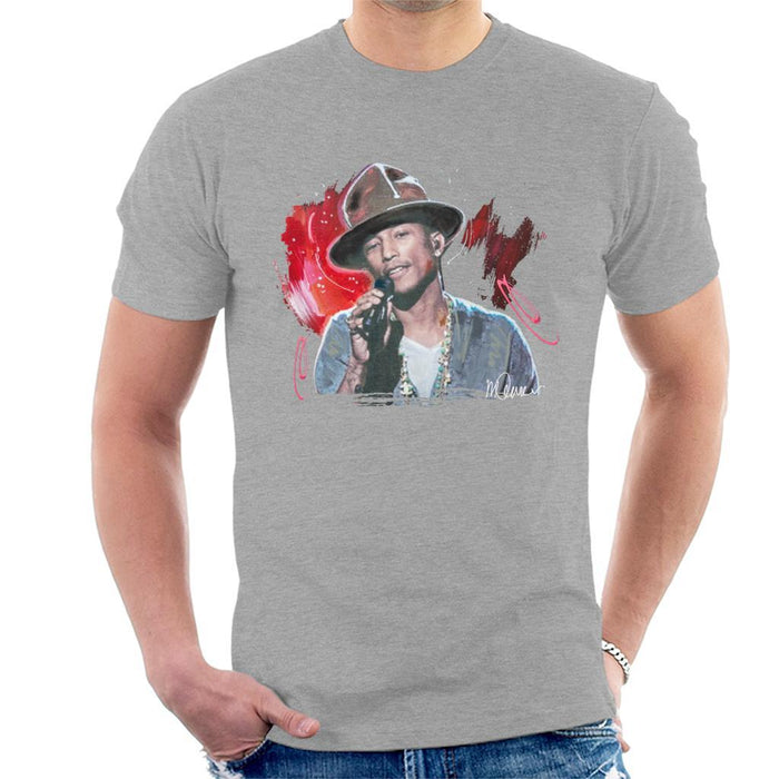 Sidney Maurer Original Portrait Of Pharrel Williams Live Mens T-Shirt - Mens T-Shirt