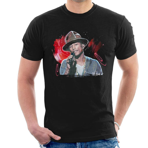 Sidney Maurer Original Portrait Of Pharrel Williams Live Mens T-Shirt - Mens T-Shirt