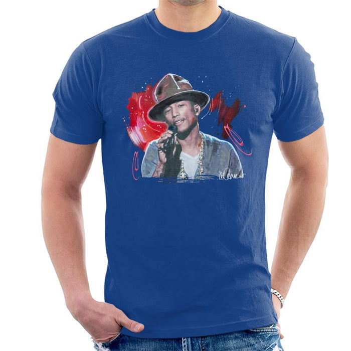 Sidney Maurer Original Portrait Of Pharrel Williams Live Mens T-Shirt - Mens T-Shirt
