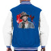Sidney Maurer Original Portrait Of Pharrel Williams Live Mens Varsity Jacket - Small / Royal/White - Mens Varsity Jacket