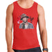 Sidney Maurer Original Portrait Of Pharrel Williams Live Mens Vest - Small / Red - Mens Vest