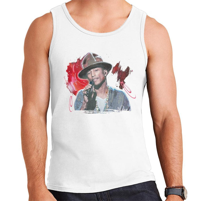 Sidney Maurer Original Portrait Of Pharrel Williams Live Mens Vest - Mens Vest