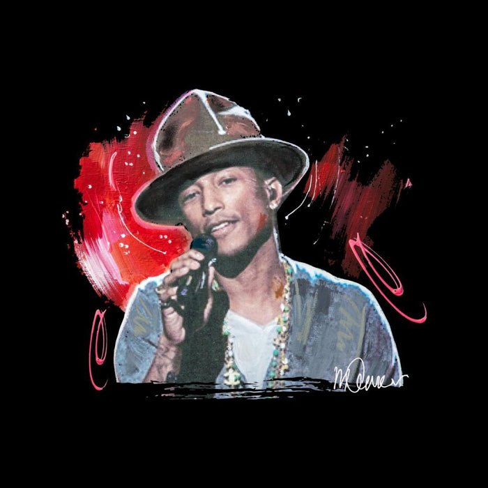 Sidney Maurer Original Portrait Of Pharrel Williams Live Womens T-Shirt - Womens T-Shirt