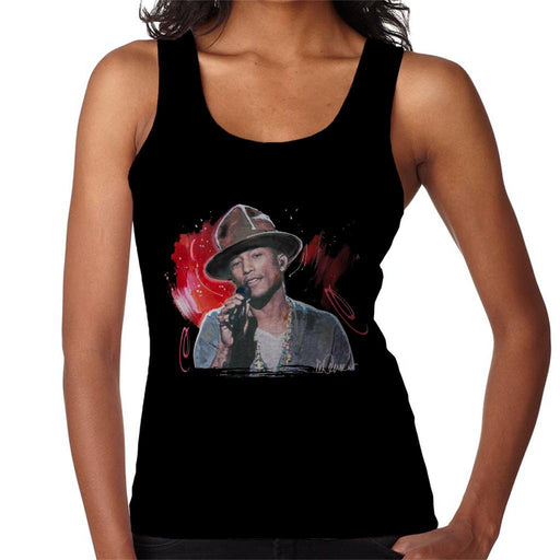 Sidney Maurer Original Portrait Of Pharrel Williams Live Womens Vest - Womens Vest