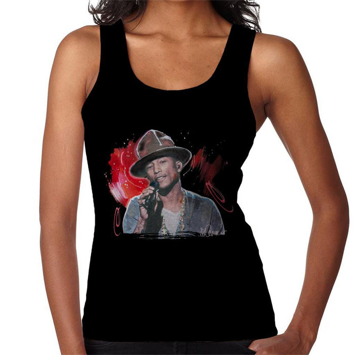 Sidney Maurer Original Portrait Of Pharrel Williams Live Womens Vest - Womens Vest
