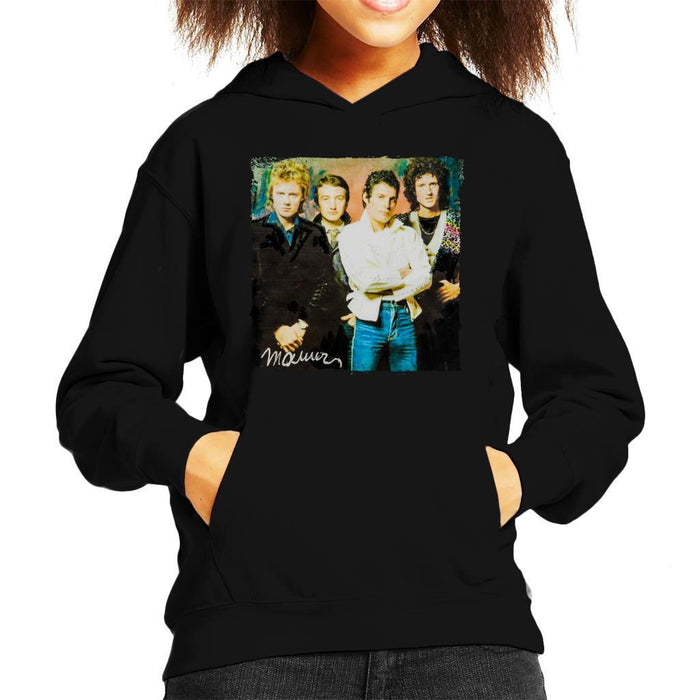 Sidney Maurer Original Portrait Of Queen Kids Hooded Sweatshirt - Kids Boys Hooded Sweatshirt