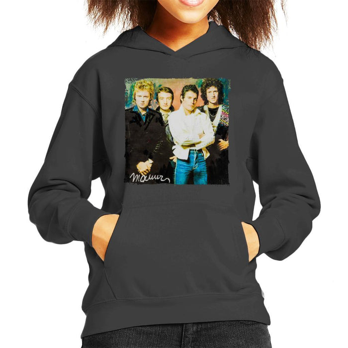 Sidney Maurer Original Portrait Of Queen Kids Hooded Sweatshirt - Kids Boys Hooded Sweatshirt