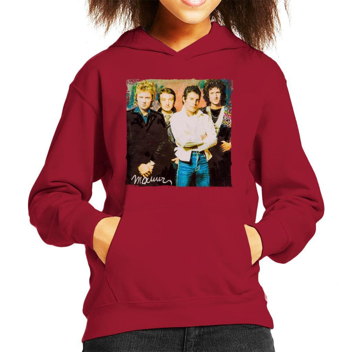 Sidney Maurer Original Portrait Of Queen Kids Hooded Sweatshirt - Kids Boys Hooded Sweatshirt