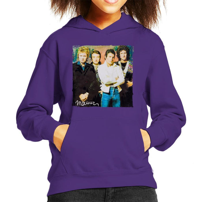 Sidney Maurer Original Portrait Of Queen Kids Hooded Sweatshirt - Kids Boys Hooded Sweatshirt