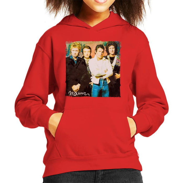 Sidney Maurer Original Portrait Of Queen Kids Hooded Sweatshirt - Kids Boys Hooded Sweatshirt