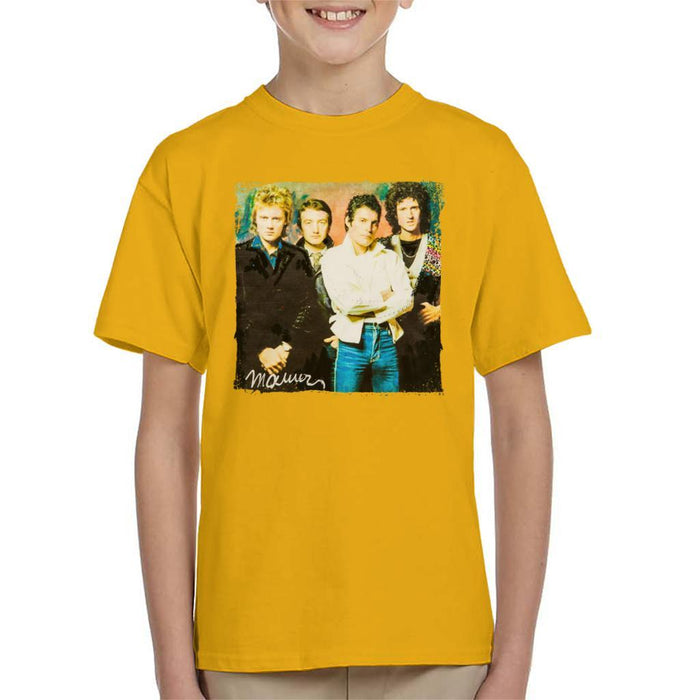 Sidney Maurer Original Portrait Of Queen Kids T-Shirt - Kids Boys T-Shirt