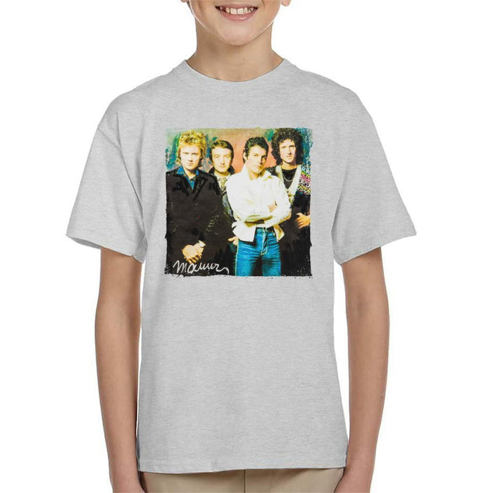 Sidney Maurer Original Portrait Of Queen Kids T-Shirt - Kids Boys T-Shirt