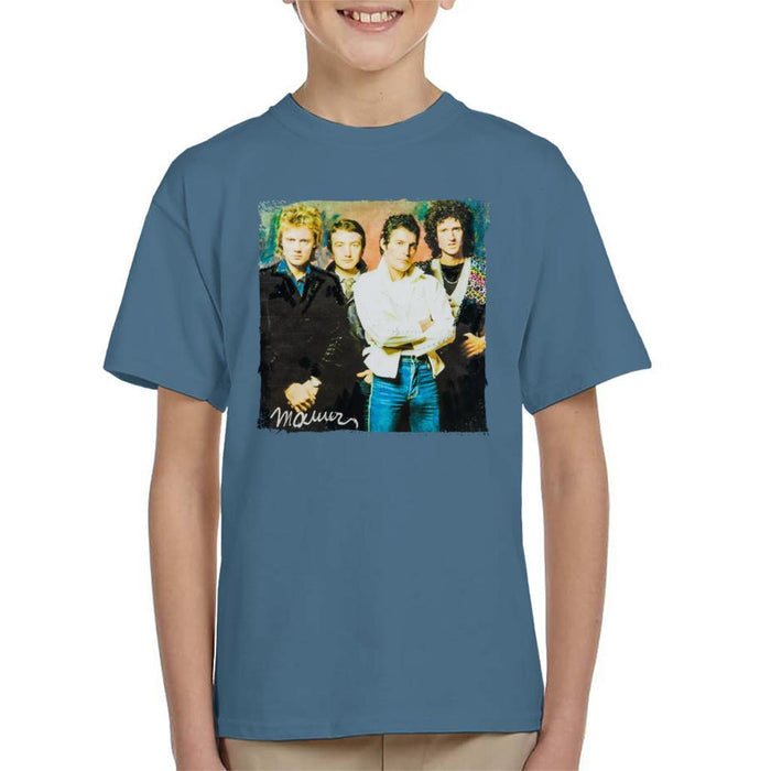 Sidney Maurer Original Portrait Of Queen Kids T-Shirt - Kids Boys T-Shirt