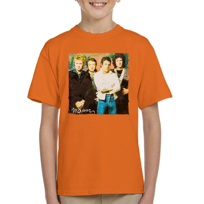 Sidney Maurer Original Portrait Of Queen Kids T-Shirt - Kids Boys T-Shirt