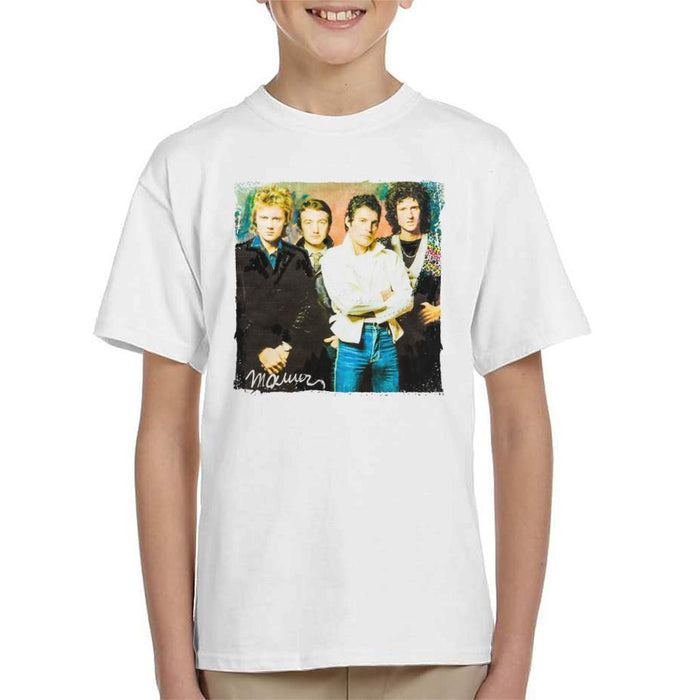 Sidney Maurer Original Portrait Of Queen Kids T-Shirt - Kids Boys T-Shirt