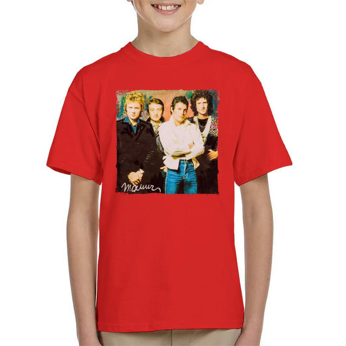 Sidney Maurer Original Portrait Of Queen Kids T-Shirt - Kids Boys T-Shirt