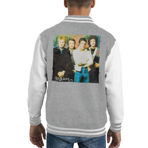 Sidney Maurer Original Portrait Of Queen Kids Varsity Jacket - Kids Boys Varsity Jacket