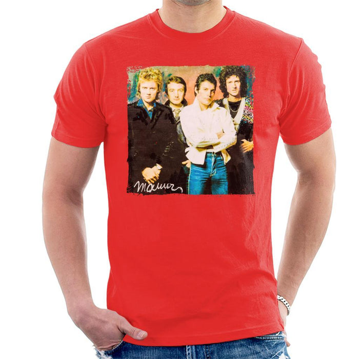 Sidney Maurer Original Portrait Of Queen Mens T-Shirt - Mens T-Shirt
