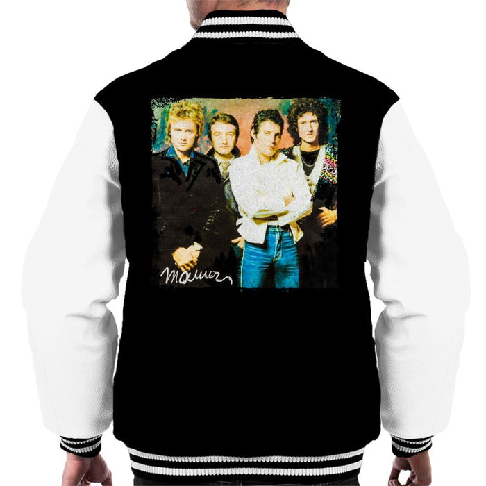 Sidney Maurer Original Portrait Of Queen Mens Varsity Jacket - Mens Varsity Jacket